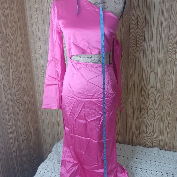 Silk Mason Pink Palace Silk Dress - Picture 3 of 9